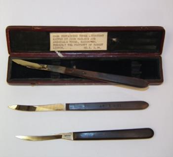 Knife, lithotomy